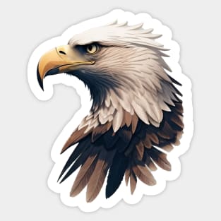 white eagle head Sticker